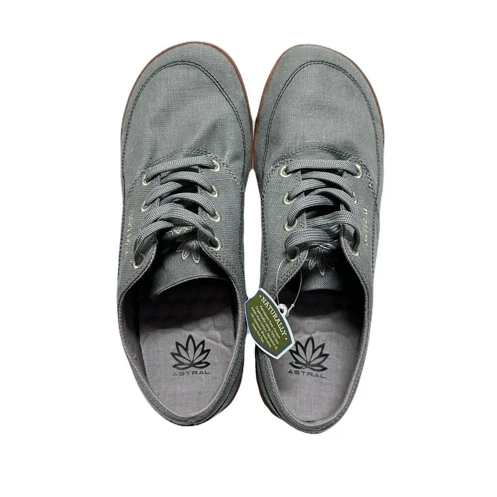 NEW Astral Hemp Loyak Mens Size 8 / Womens 9 Minimalist Outdoor Shoe Gray & Gum
